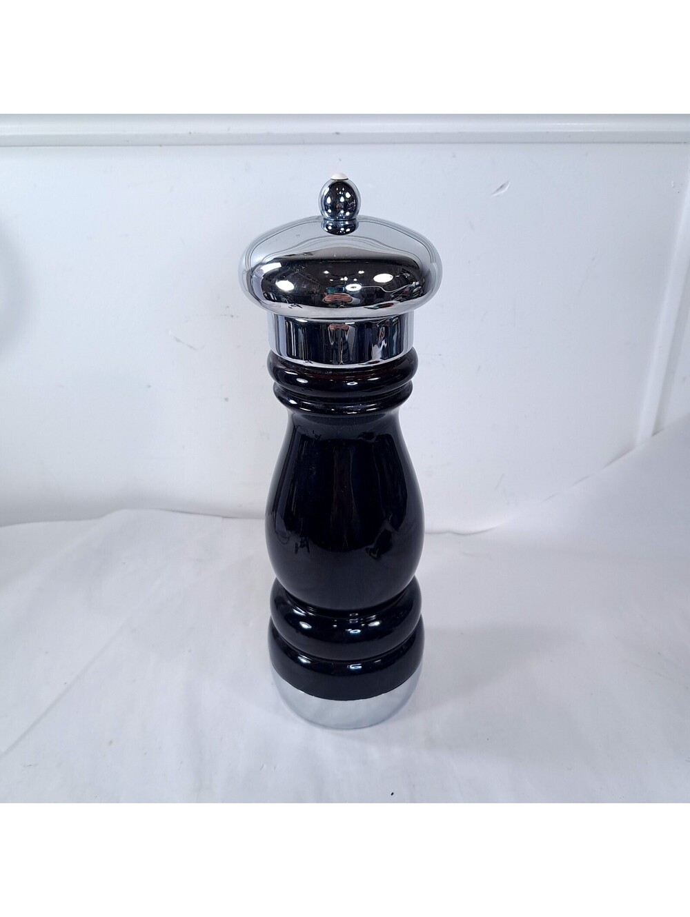 Vintage Williams Bounds Pepper Hand Grinder wood Black salt Mill WM Adjustable